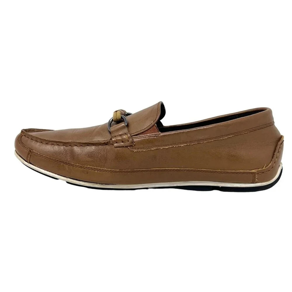 Clarks Rage Mens 60683732 Leather Moc Toe Loafer‎ Cord and LeatherAccent 10.5